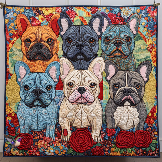 French Bulldogs WX0211012CL Quilt