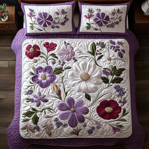 Purple Garden WY0201012CL Duvet Cover Set