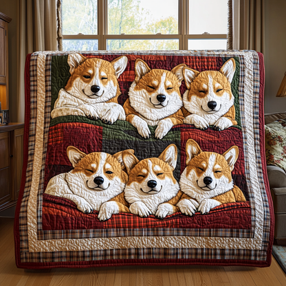 Sleeping Corgi WG1601058CL Quilt