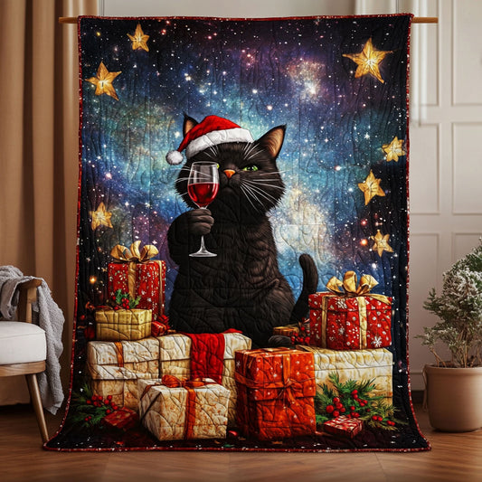 Black Cat Christmas WT0810023CL Quilt