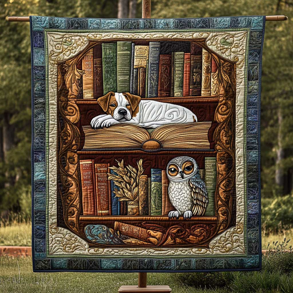 Dog Library Dreamer WN2809076CL Quilt