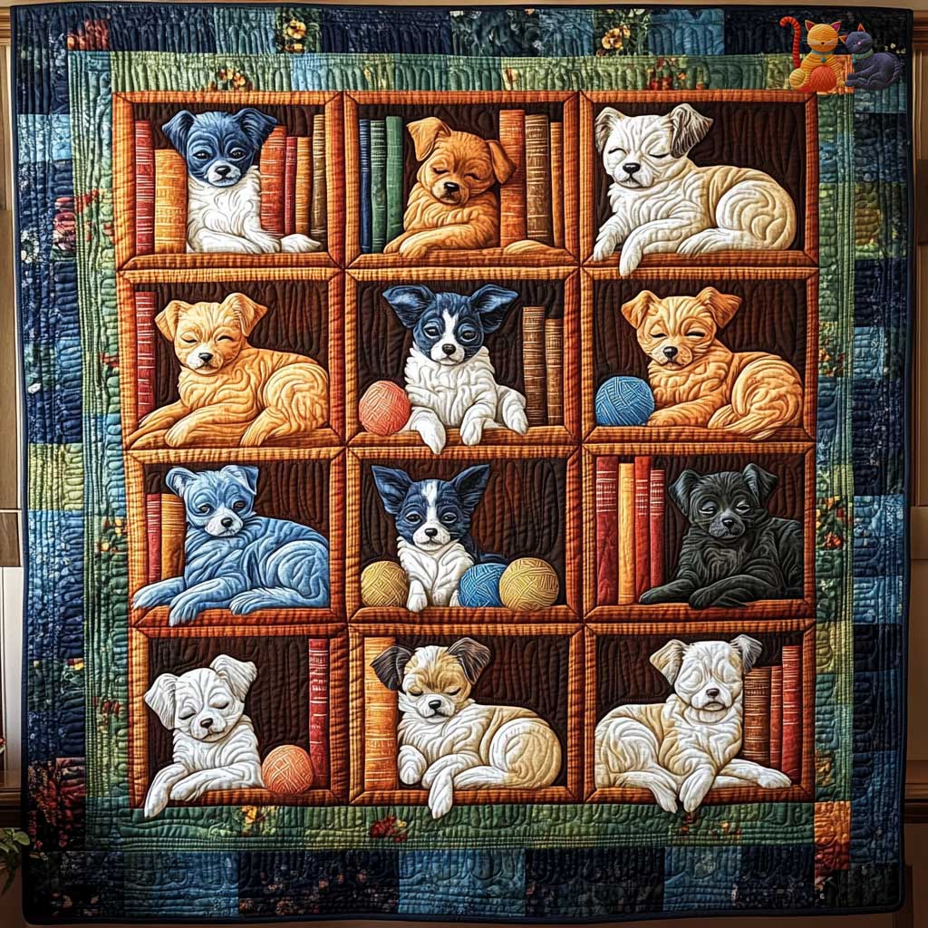 Chihuahua Bookworm WN0210007CL Quilt