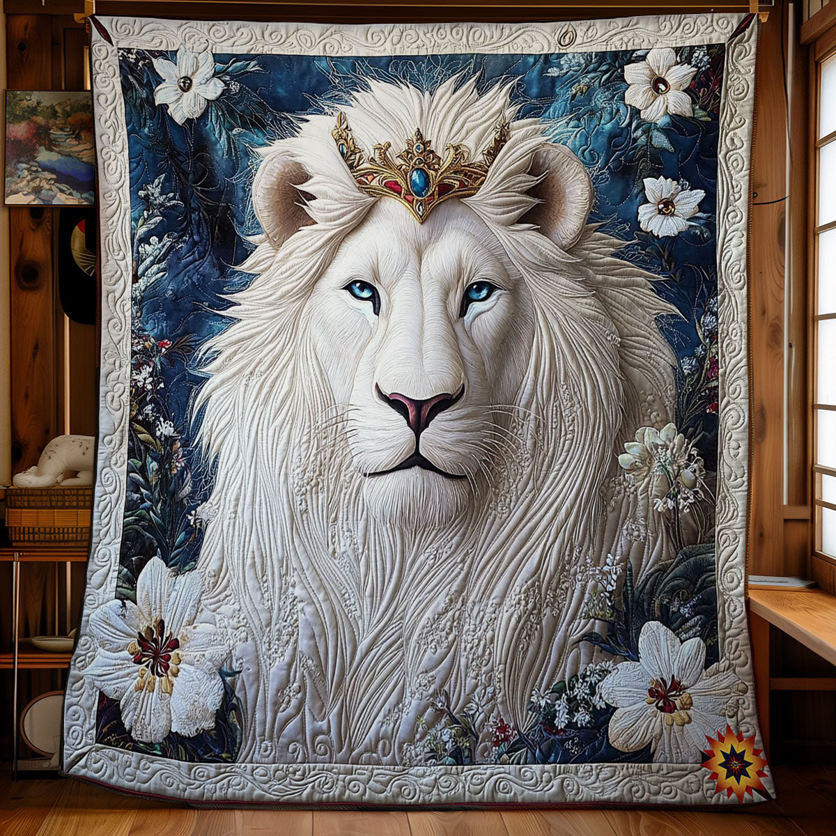 Flower Snow Lion WY0712013CL Quilt