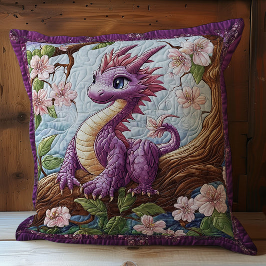 Purple Dragon In Garden WY2701044CL Quilt Pillow Case