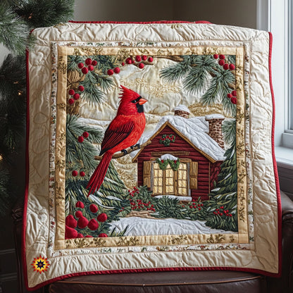 Cardinal Christmas WX1911006CL Quilt