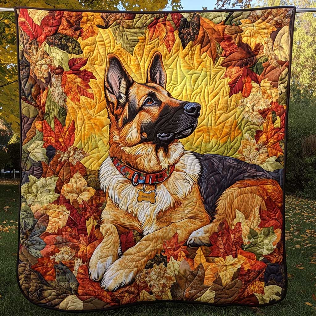 Autumn German Shepherd WP1809041CL Quilt