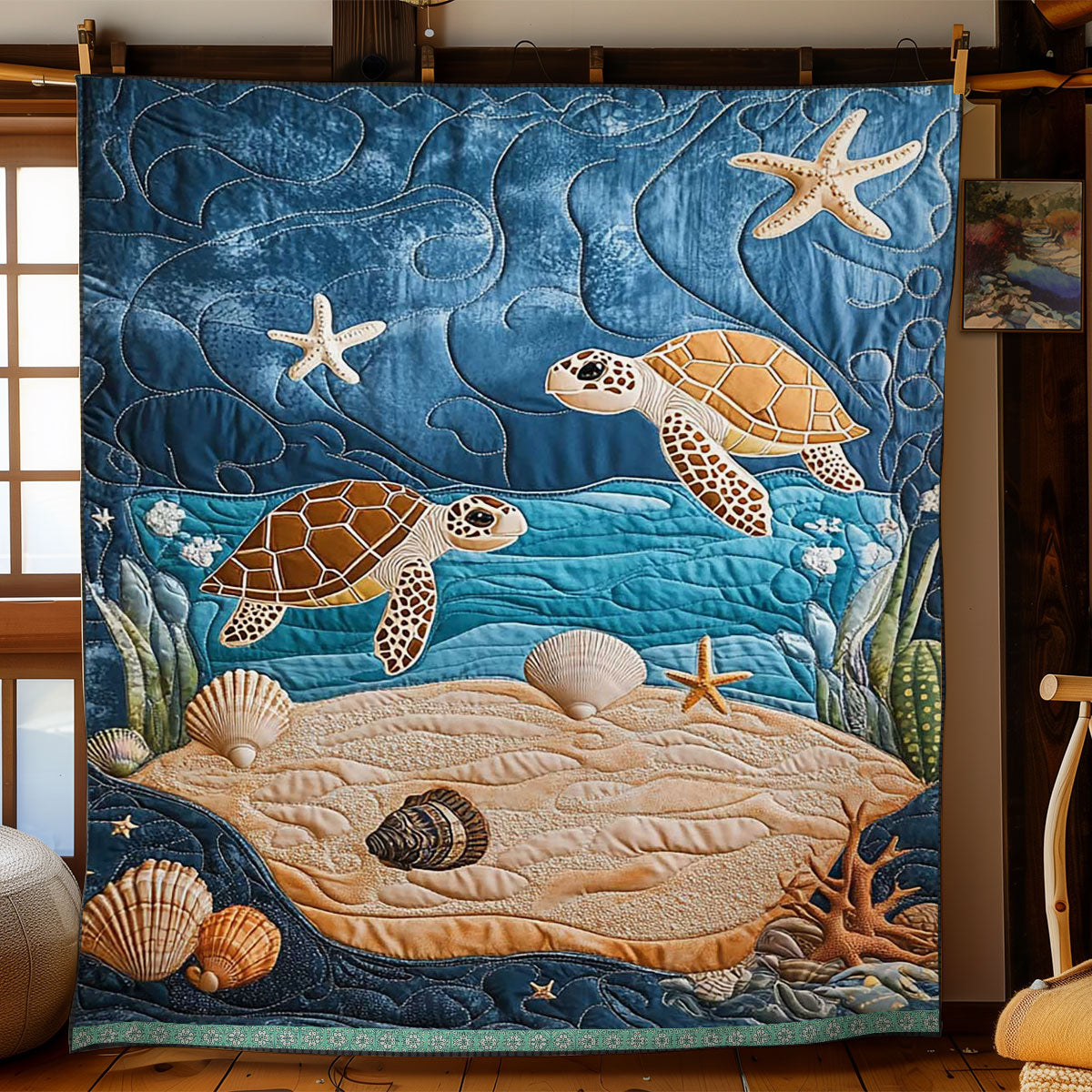 Sea Turtle WJ3009012CL Quilt