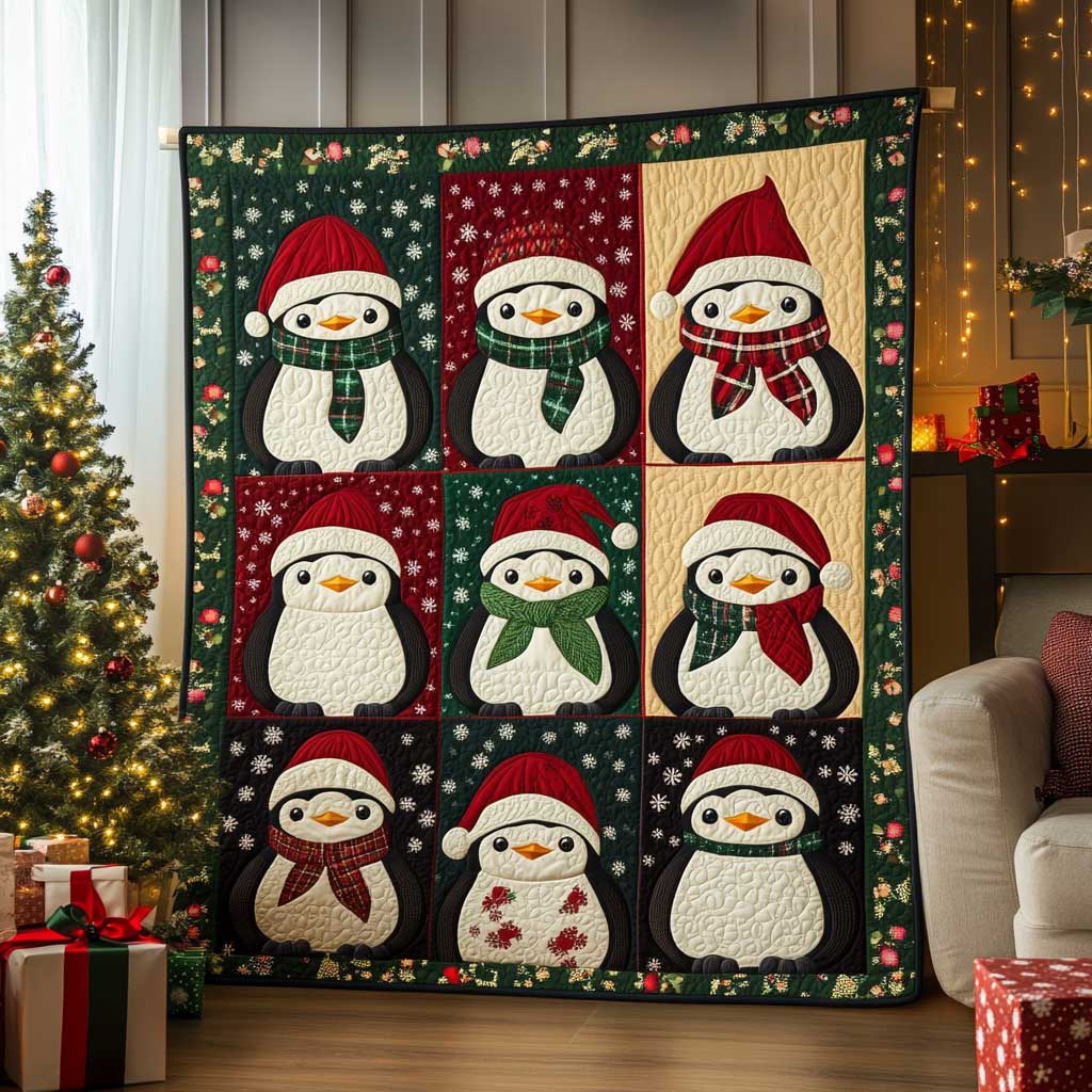 Christmas Penguin WJ2809003CL Quilt