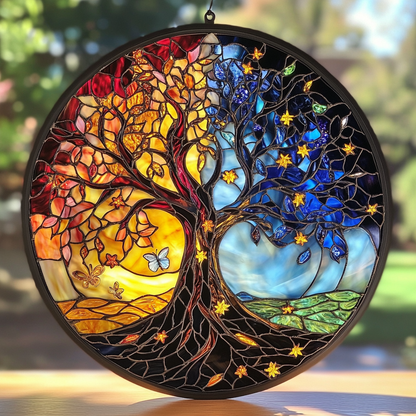 Tree Of Life Serenity WN0611073CL Stained Glass Suncatcher