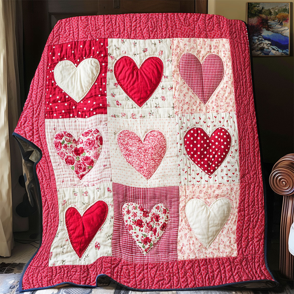 Valenitne Hearts WY1202111CL Quilt