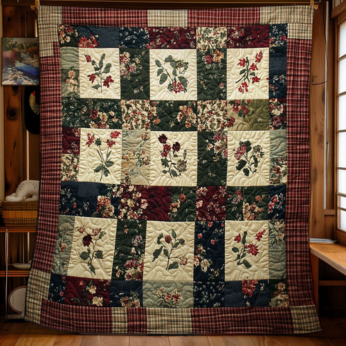 Vintage Flowers WY1302012CL Quilt