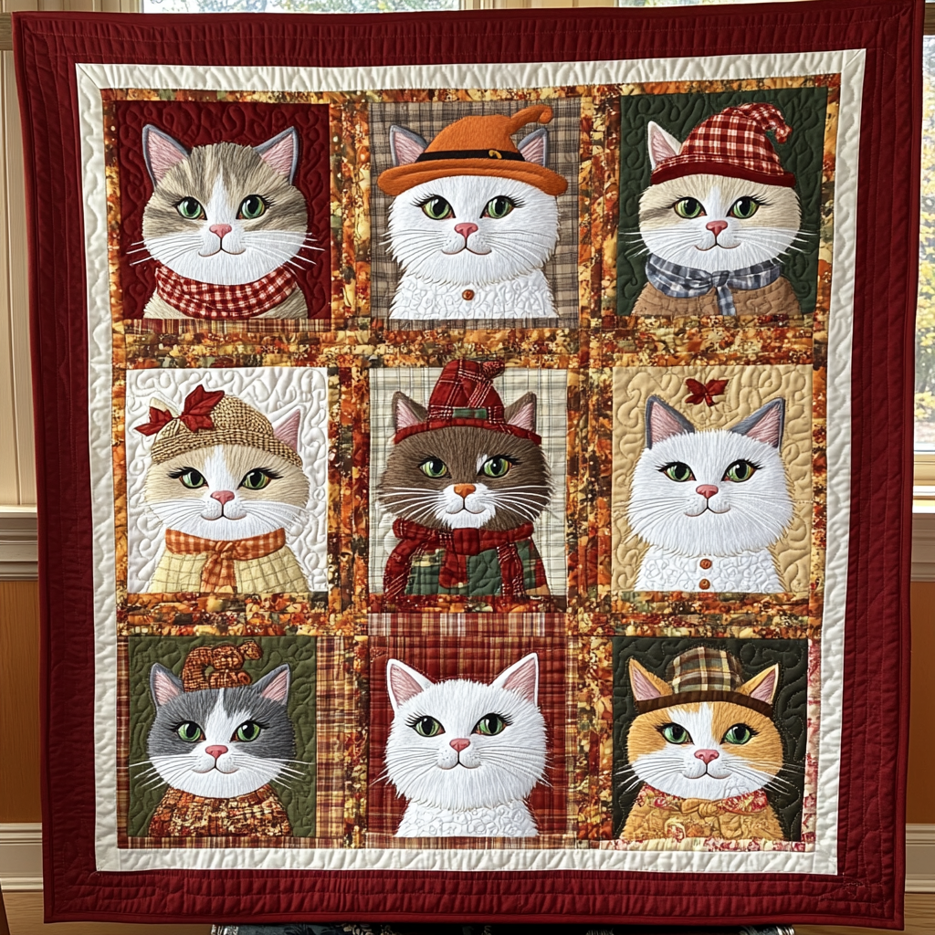 Cozy Cats XR2009002CL Quilt