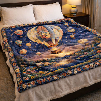 Midnight Balloon Dream KL2701007CL Faux Fur Throw Blanket