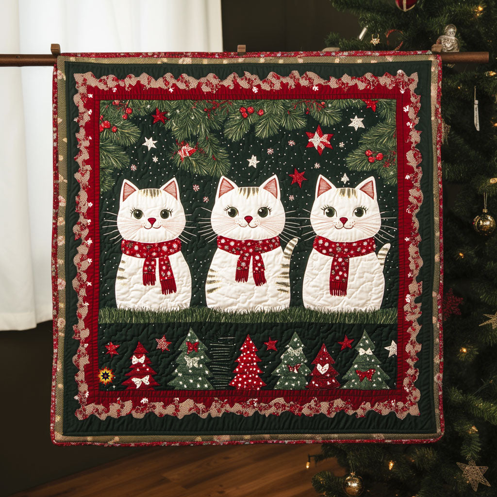 Christmas Cat WJ1911015CL Quilt