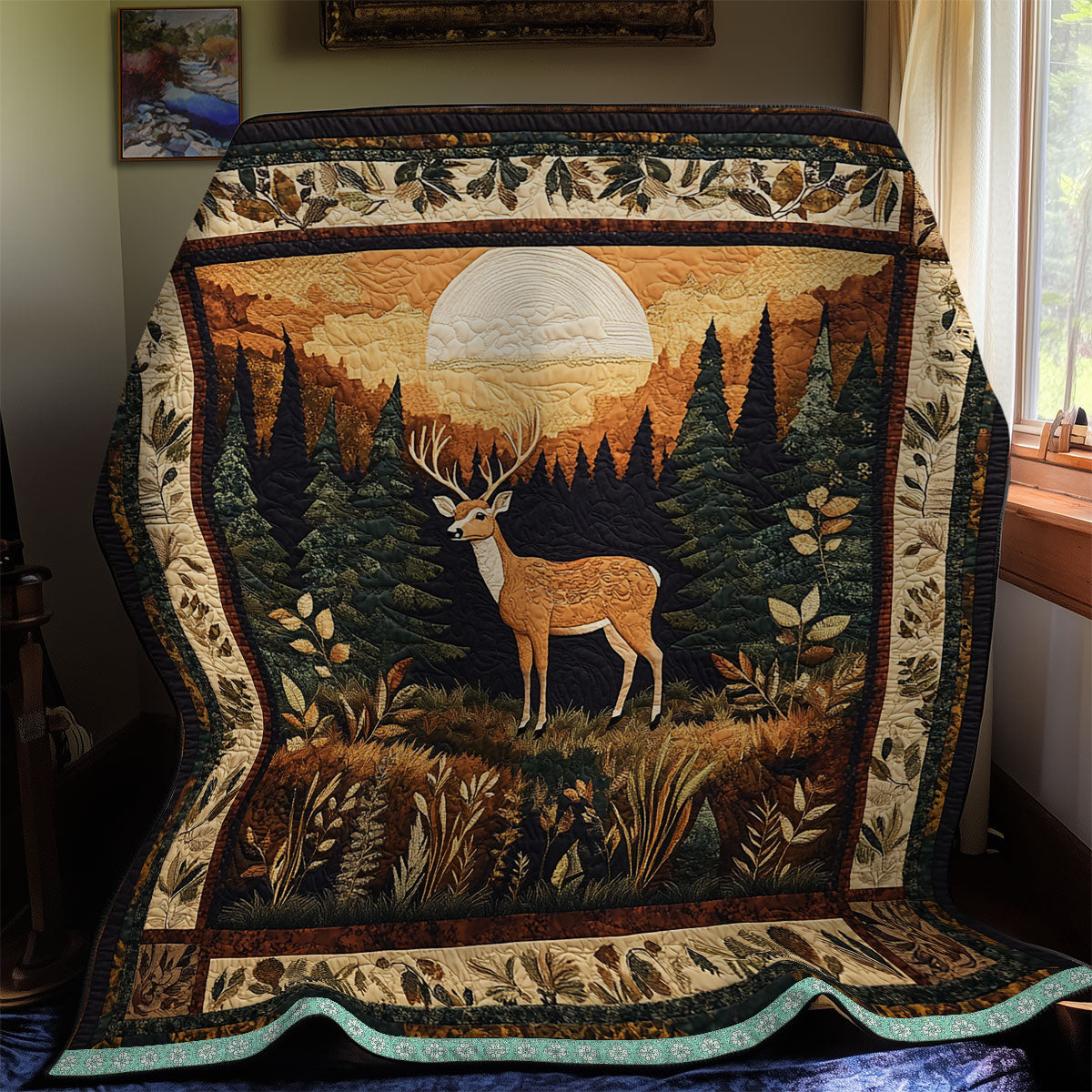 Mystic Deer WX1912018CL Quilt