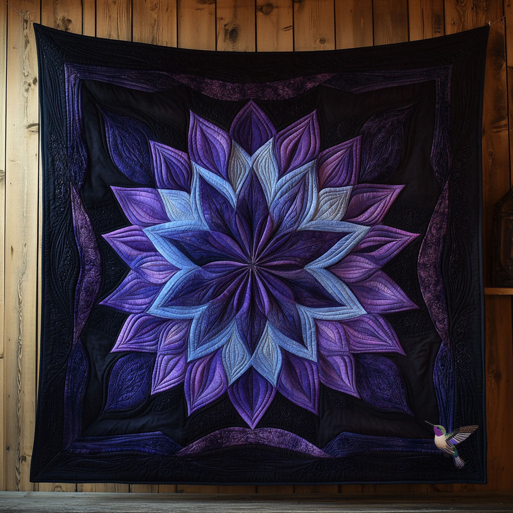 Purple Flower Delight WN0810092CL Quilt