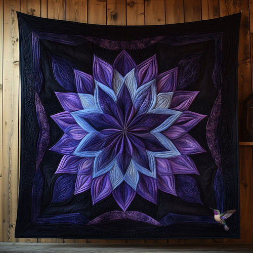 Purple Flower Delight WN0810092CL Quilt