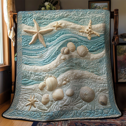 Seashell In Beach WY1202129CL Quilt
