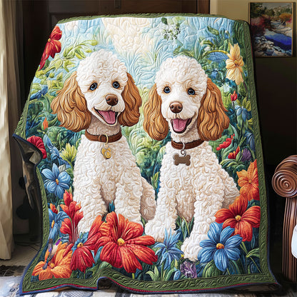 Couple Poodle WY0212048CL Quilt