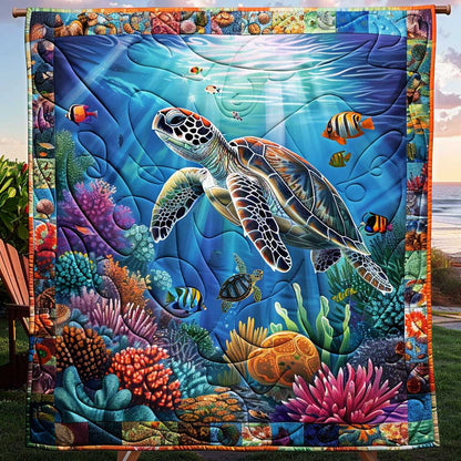 Coral Turtle Dream WN1110001CL Quilt