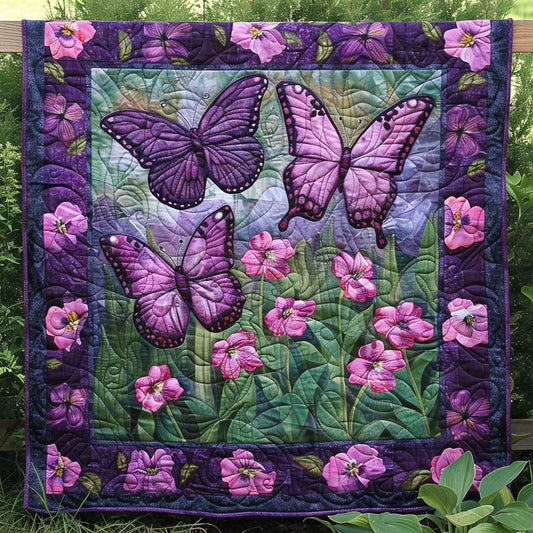 Purple Butterflies WJ2709018CL Quilt