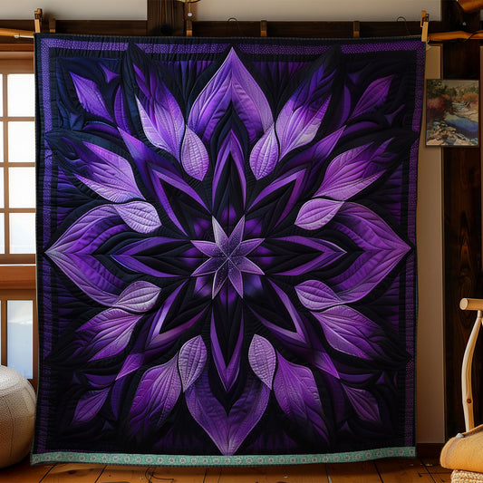 Purple Starlit Blossoms WN1309043CL Quilt