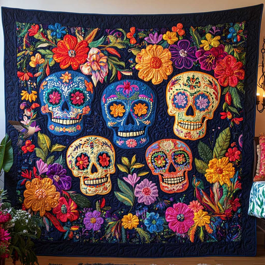 Colorful Skull WN2810038CL Quilt