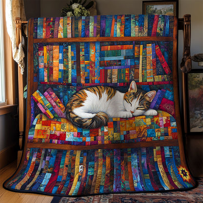 Library Sleeping Cat WY2011038CL Quilt