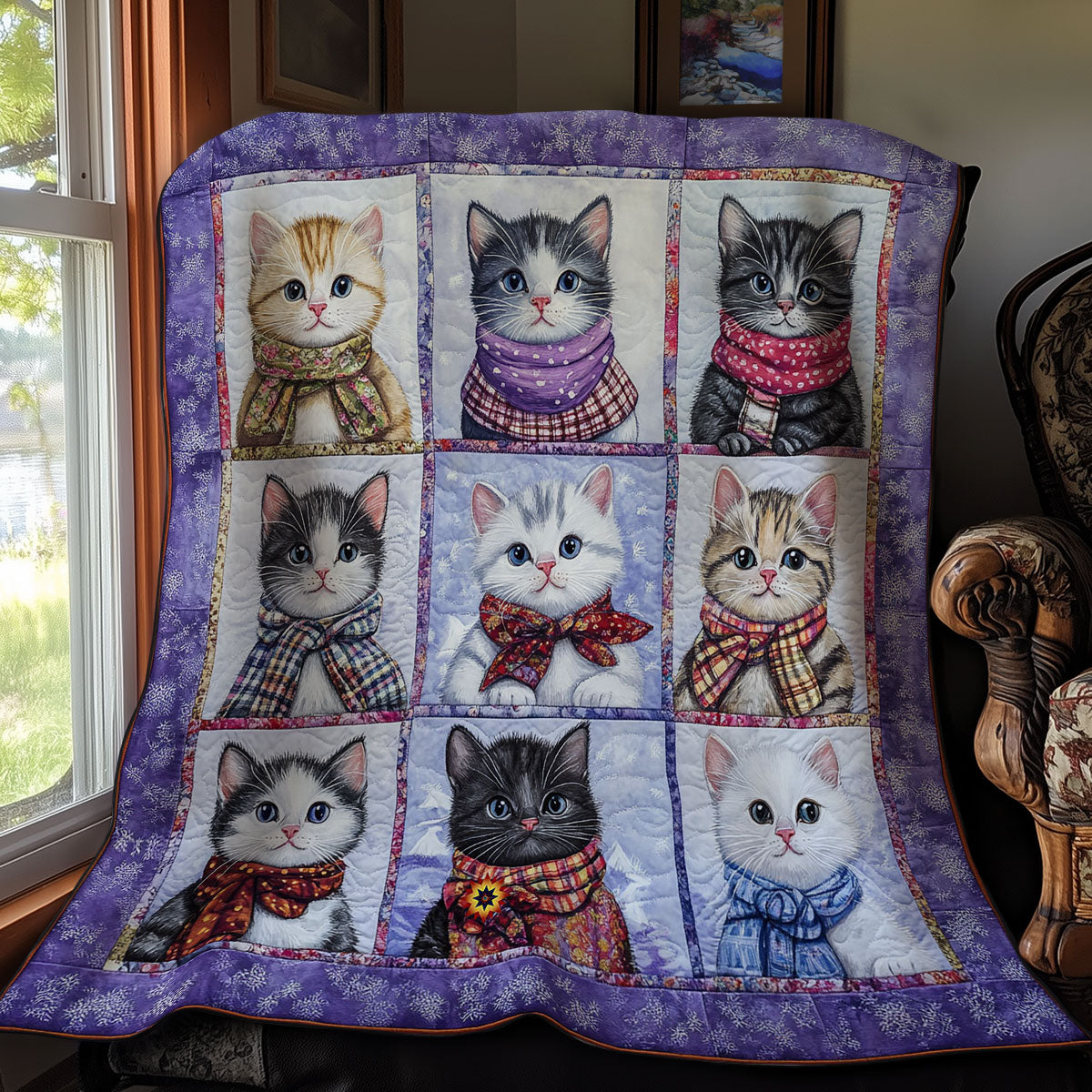 Winter Of Cat WY2810030CL Quilt