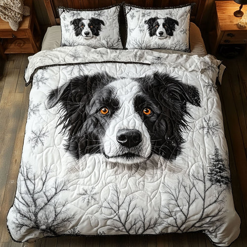 Border Collie Winter WT1901018CL Duvet Cover Set