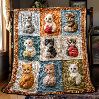 Kittens Playing In Yarn YR1210010CL Quilt