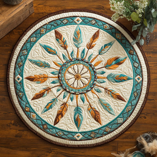 Tribal Harmony CW0909024CL Quilted Round Mat