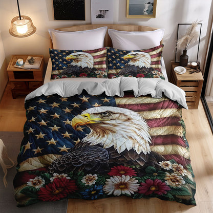 Patriotic Eagle WJ1109032CL Duvet Cover Set