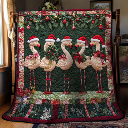 Holiday Flamingos WN0512032CL Quilt