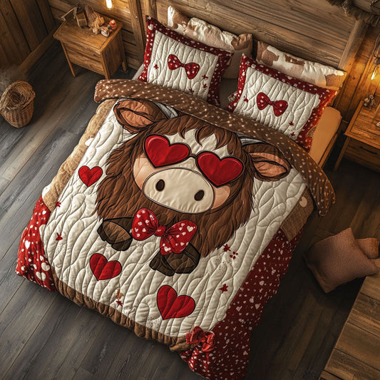 Highland Cow Valentine WX0901080CL Duvet Cover Set