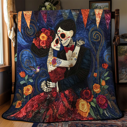 Day Of The Dead Couple WN2810019CL Quilt