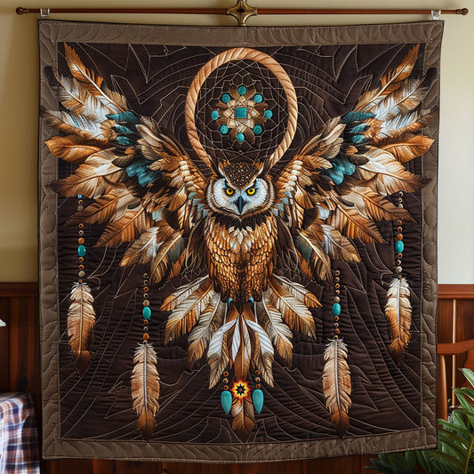 Dreamcatcher Owl Native American WP2611007CL Quilt