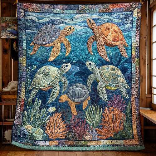 Turtle Sea WX2111049CL Quilt