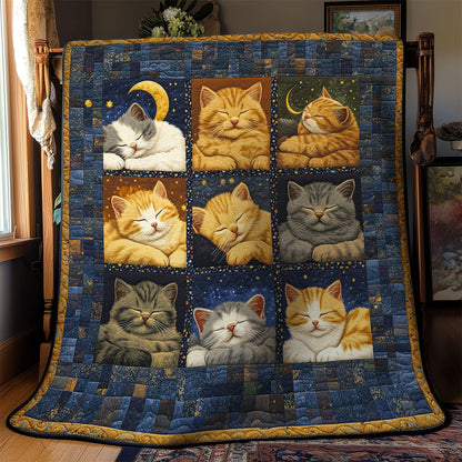 Cute Sleeping Kitten WY1902074CL Quilt