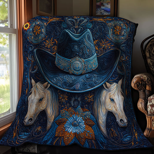 Cowboy Hat And Horse WY1911082CL Quilt