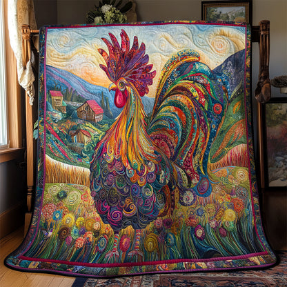 Majestic Rooster WY0811022CL Quilt