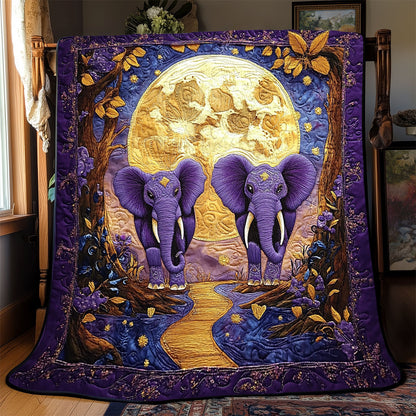 Purple Elephant WX2001073CL Quilt