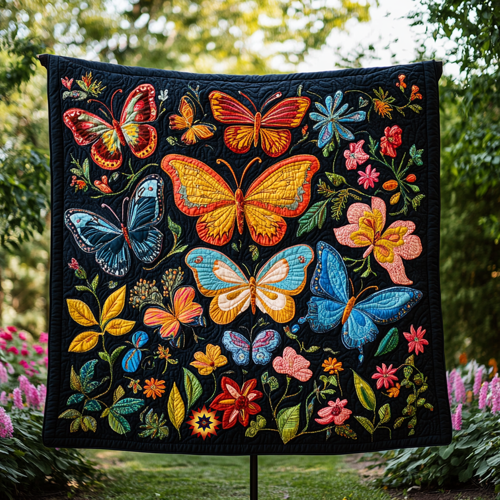 Butterfly Bloom Elegance WG1112002CL Quilt