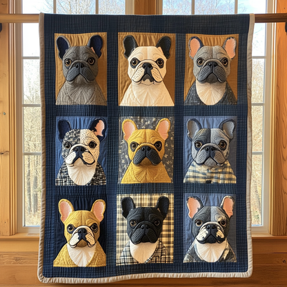 Cozy Bulldog Companion WN2309002CL Quilt