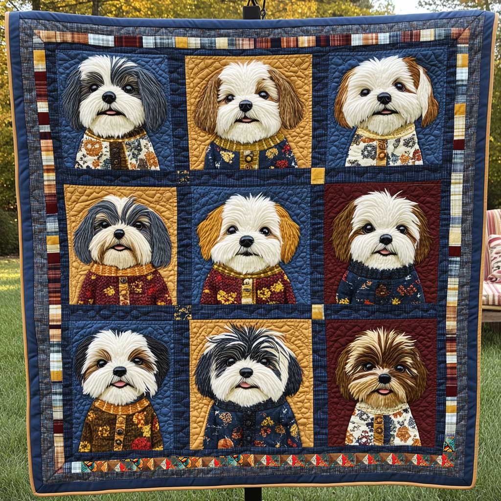 Shih Tzu Snuggle Hug WN0110007CL Quilt