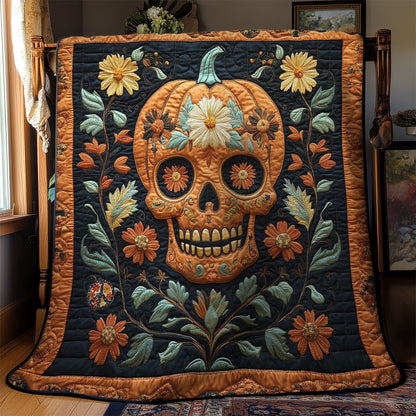 Pumpkin Skull WN2311072CL Quilt
