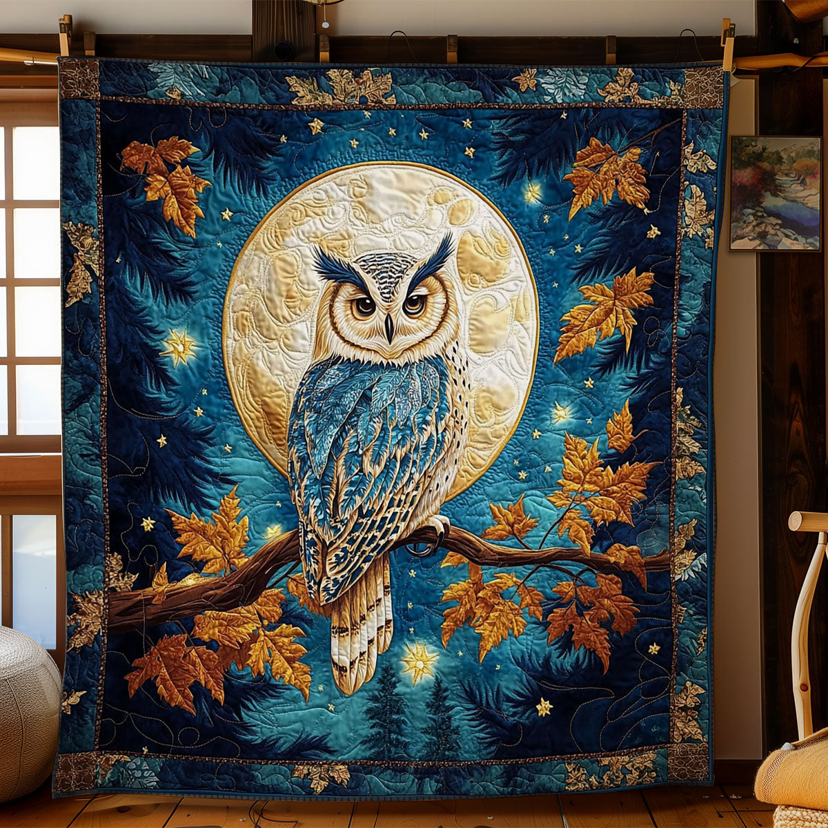 Owl In Mystic Night  WY0202045CL Quilt