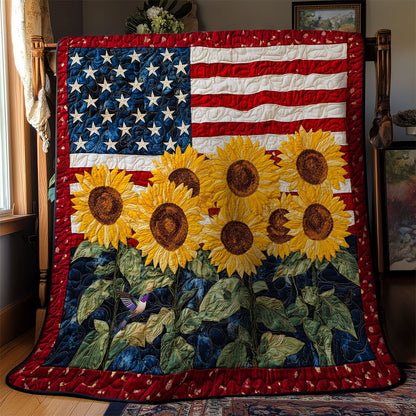 America Sunflower WY2311020CL Quilt