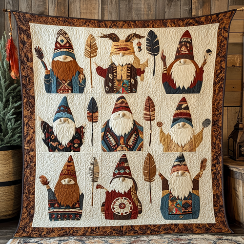 Native American Gnomes XR1012010CL Quilt