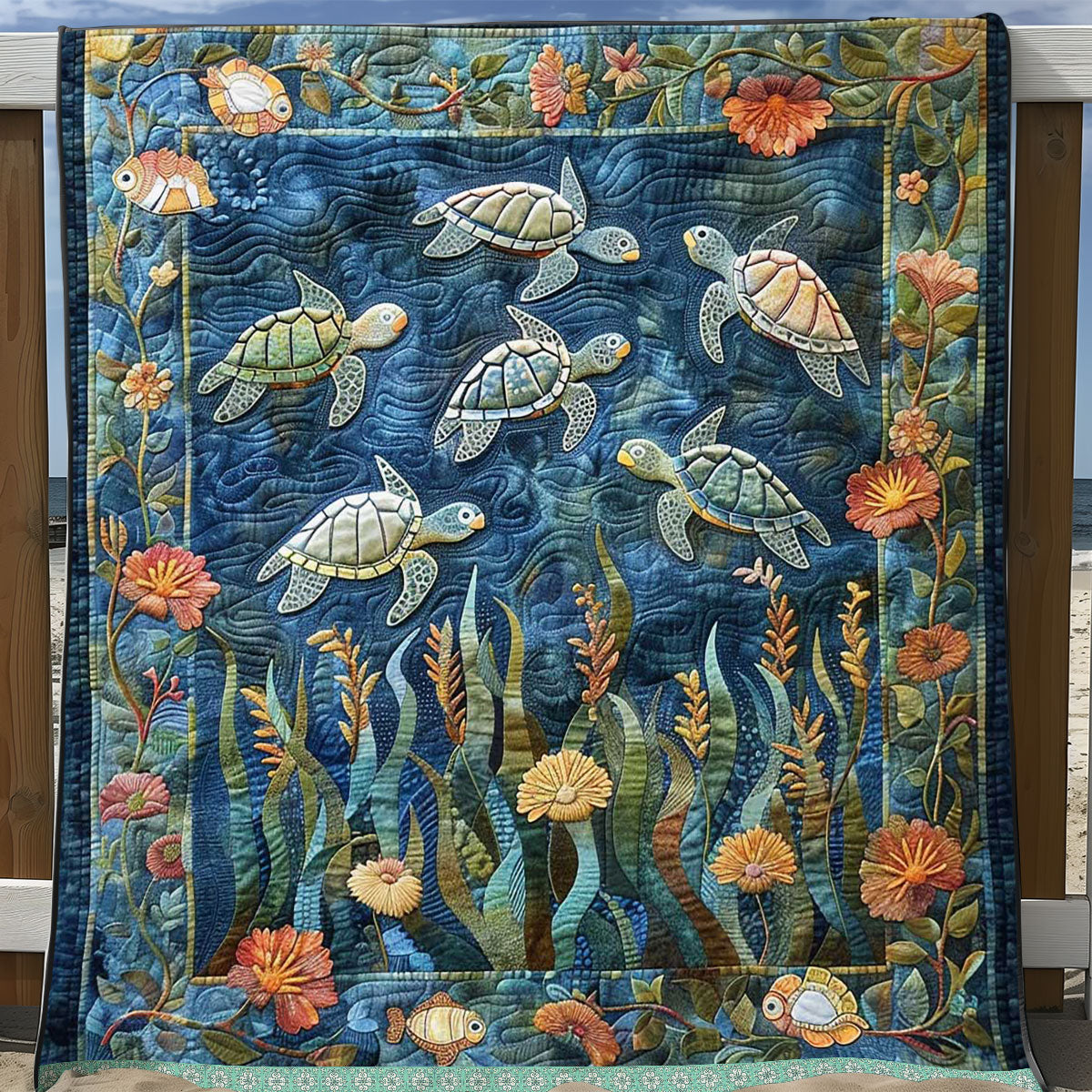 Sea Turtle WJ1209023CL Quilt